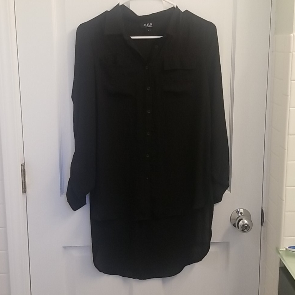 Black Chiffon Blouse